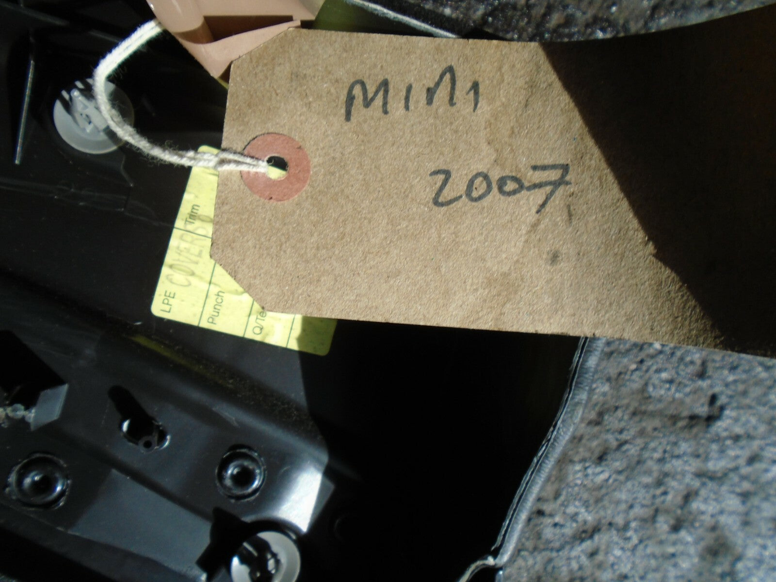 MINI COOPER 2007 INTERIOR  DOOR PANEL