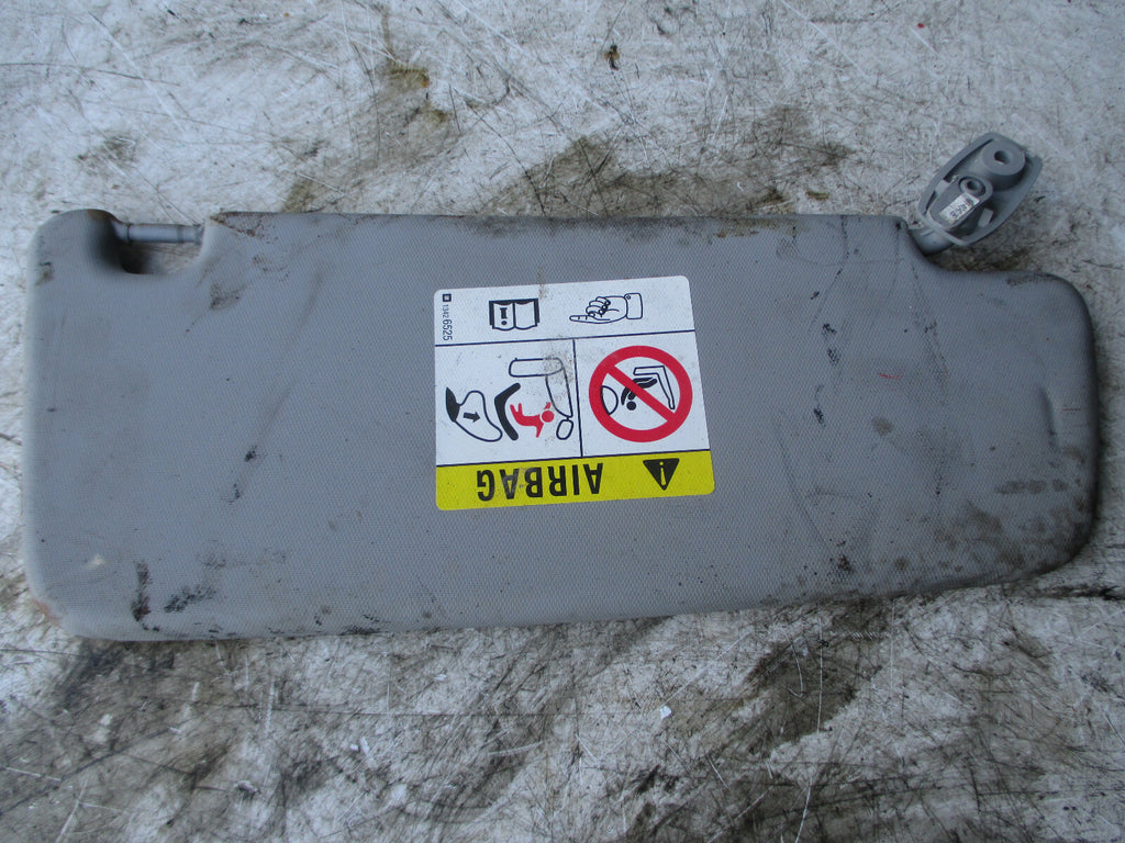 VAUXHALL CORSA D 2011 NSF PASSENGER FRONT SUN VISOR SET GREY MIRROR 13426525