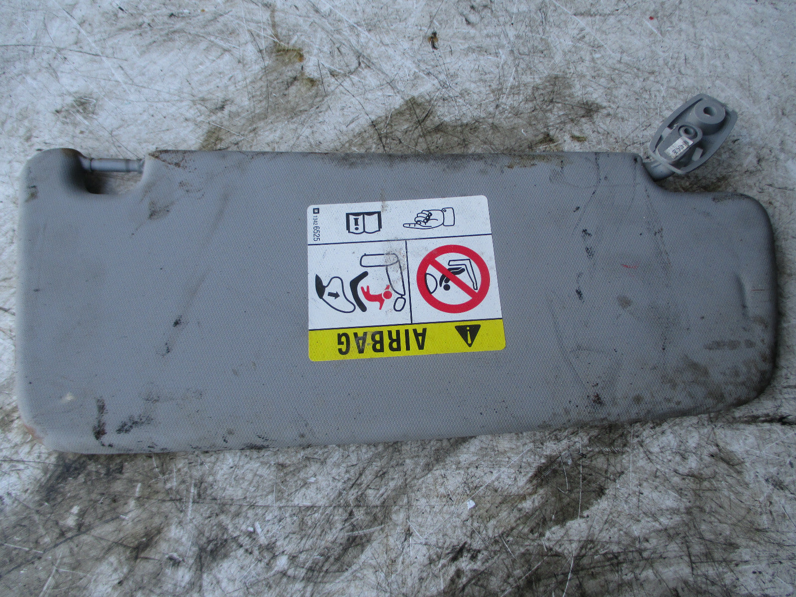VAUXHALL CORSA D 2011 NSF PASSENGER FRONT SUN VISOR SET GREY MIRROR 13426525