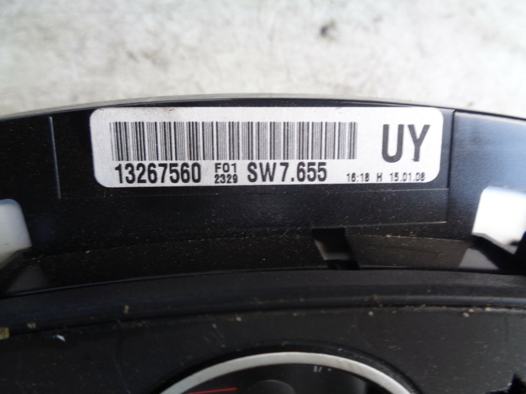 VAUXHALL ZAFIRA 1.6 PETROL 2007 SPEEDOMETER INSTRUMENT CLUSTER 13267560