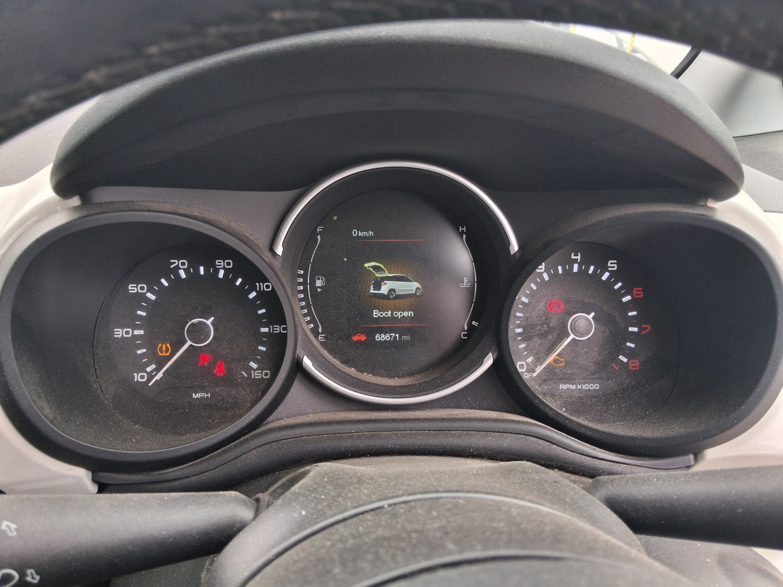 2019 FIAT 500L HATCH 1.4 PETROL MANUAL SPEEDO SPEEDOMETER INSTRUMENT CLUSTER
