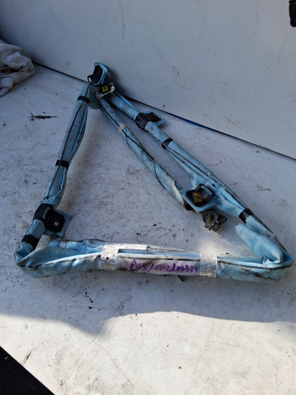 2021 MERCEDES A CLASS RIGHT INTERIOR ROOF CURTAIN SECURITY PART KIT 34261833B