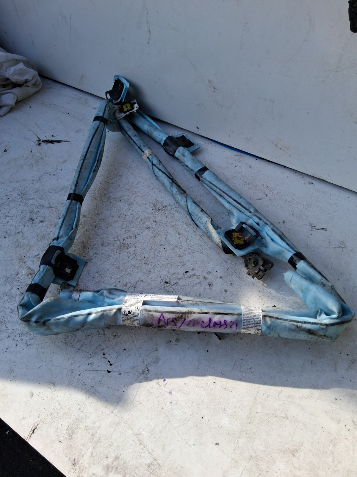 2021 MERCEDES A CLASS RIGHT INTERIOR ROOF CURTAIN SECURITY PART KIT 34261833B