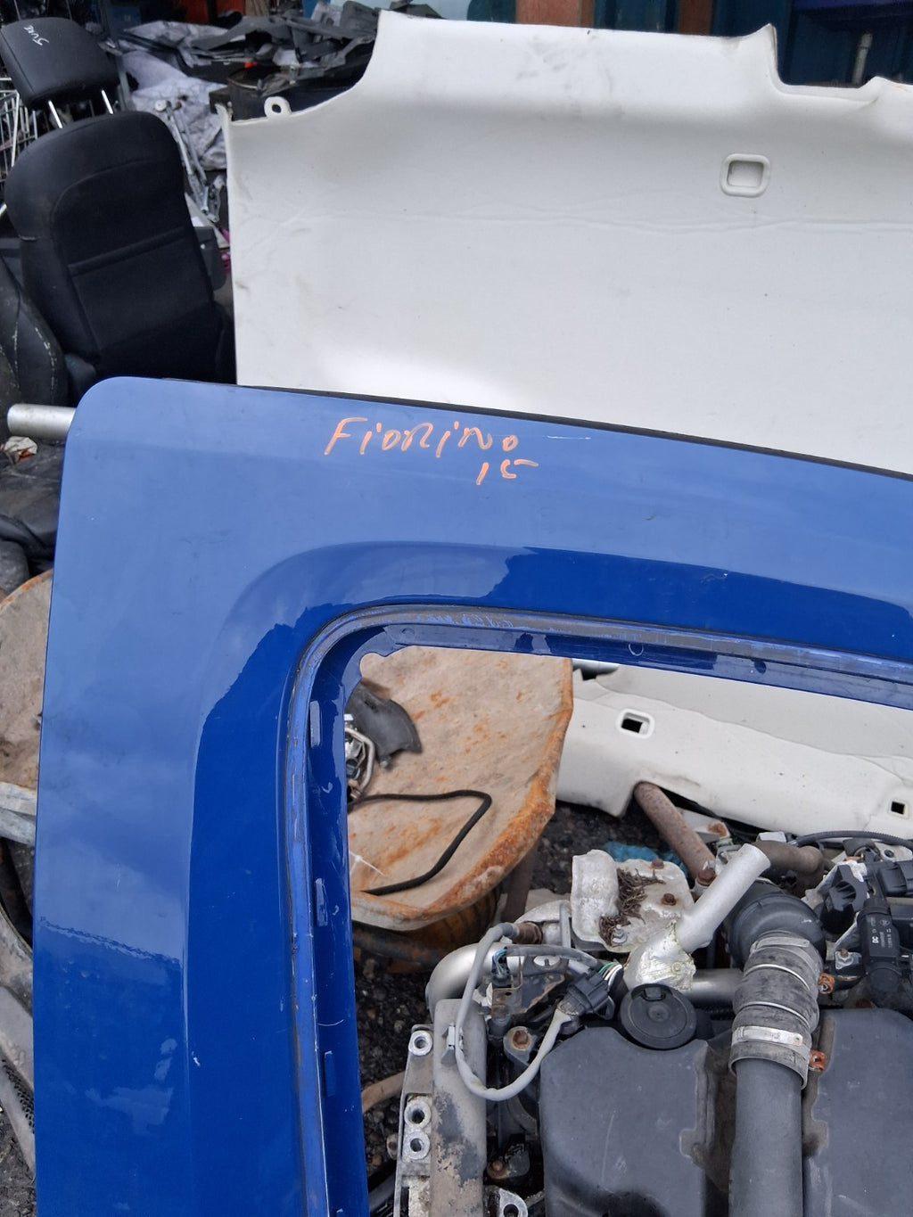 2016 FIAT FIORINO OSF DRIVER SIDE FRONT RIGHT BARE DOOR BLUE