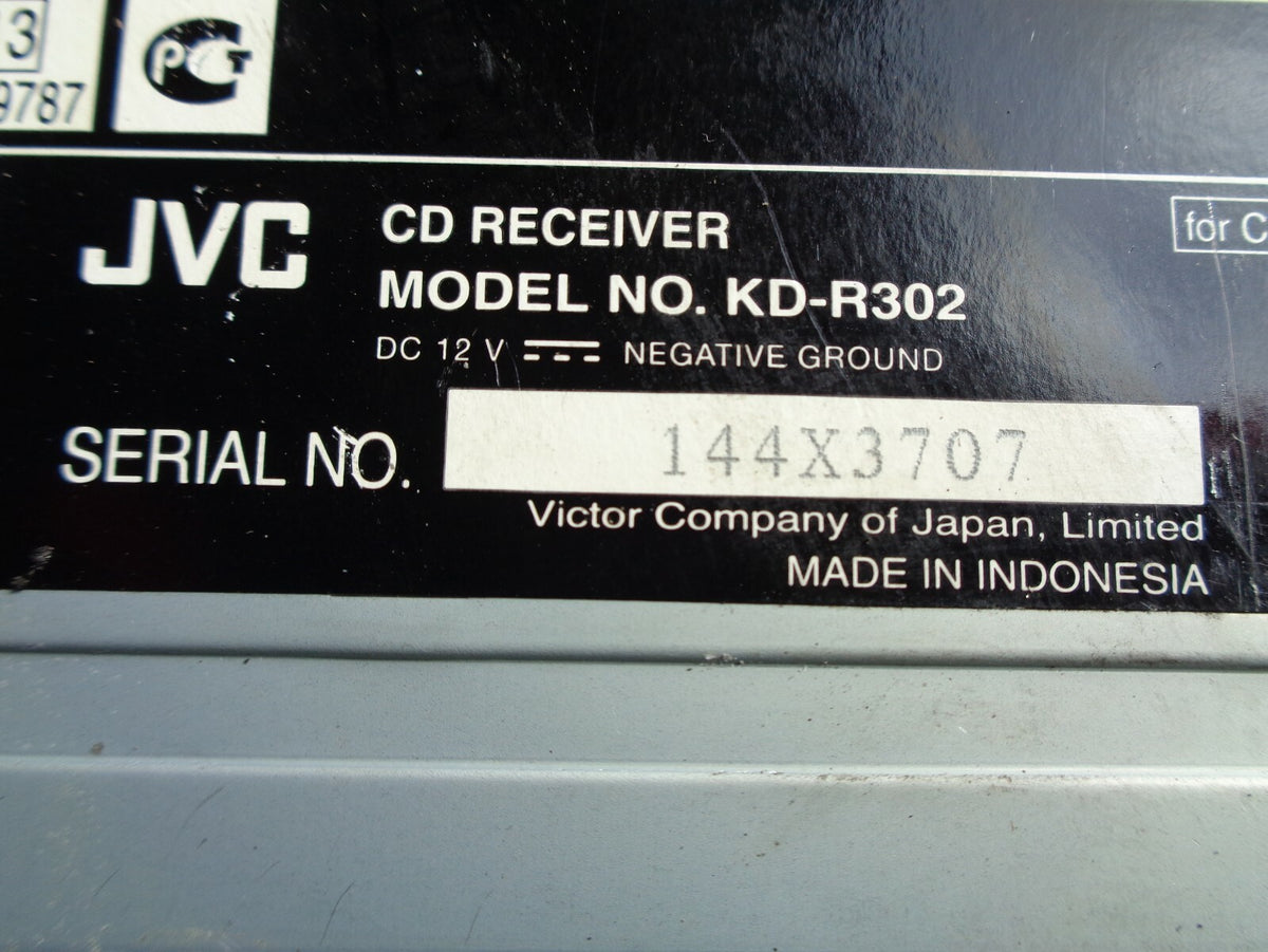 JVC DAB+ RADIO CD PLAYER HEAD UNIT FACE