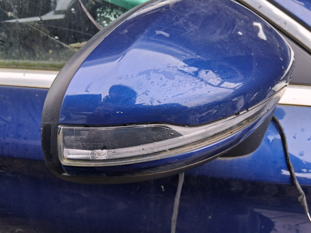2021 MERCEDES C CLASS C205 COUPE OSF DRIVER SIDE FRONT RIGHT WING MIRROR BLUE