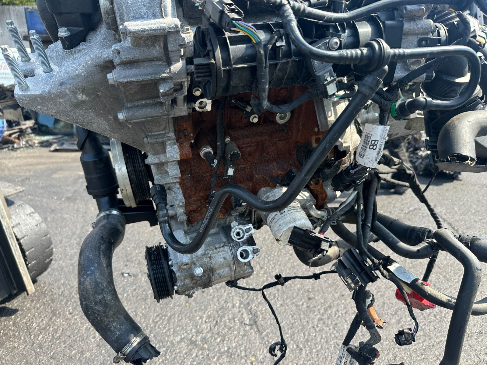 2021 FORD FIESTA MK8 1.0 PETROL ENGINE BARE ECOBOOST BZJA DAMAGED SUMP