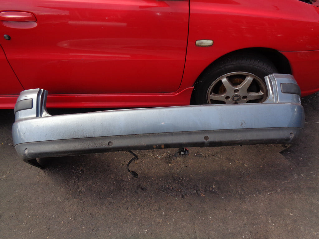 FORD GALAXY 2000 COMPLETE REAR BACK PLASTIC BUMPER  & RUBBING STRIPS BLUE SILVER