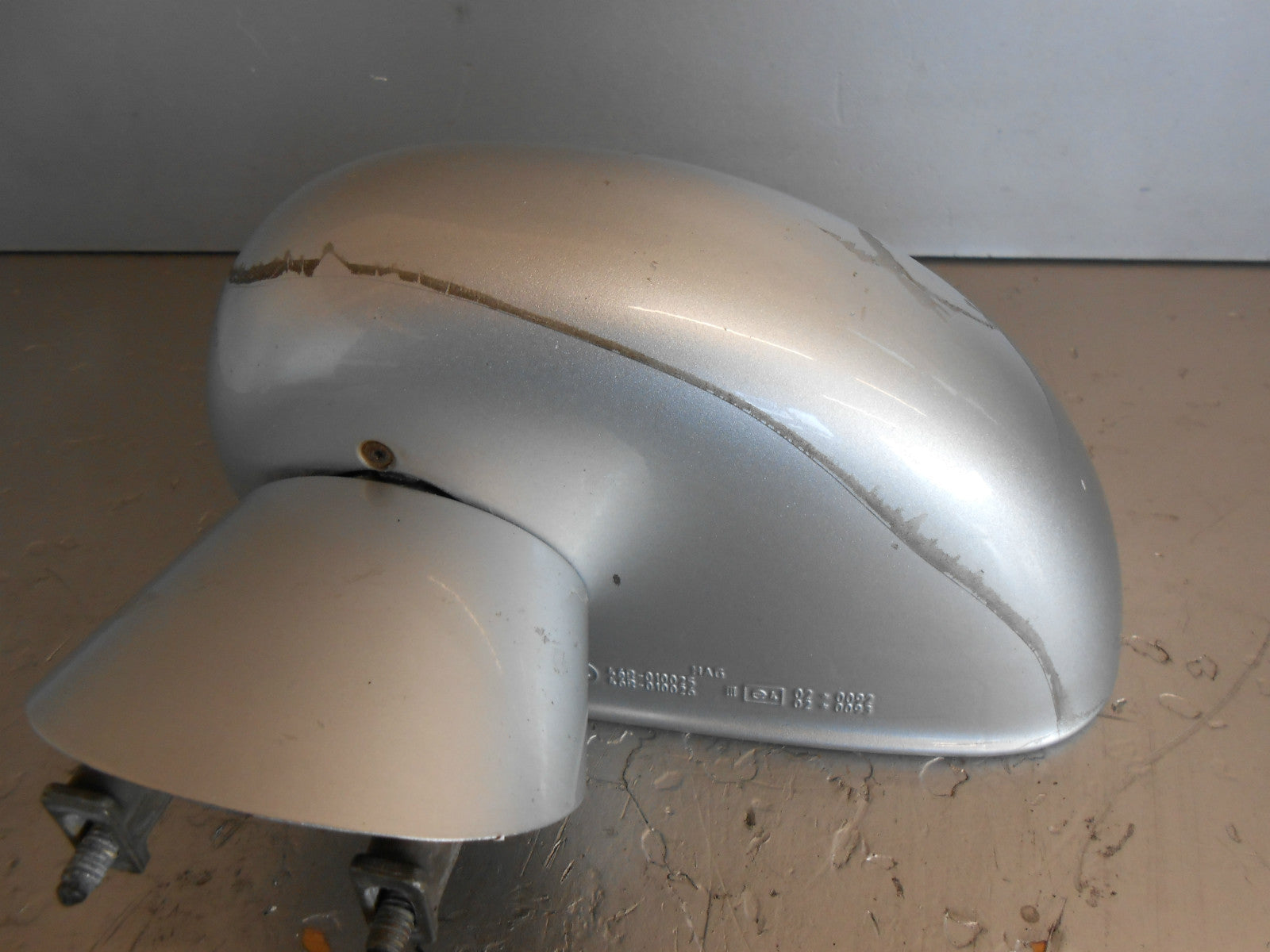 AUDI TT 8N 2001 NS PASSENGER SIDE ELECTRIC DOOR WING MIRROR SILVER LY7W