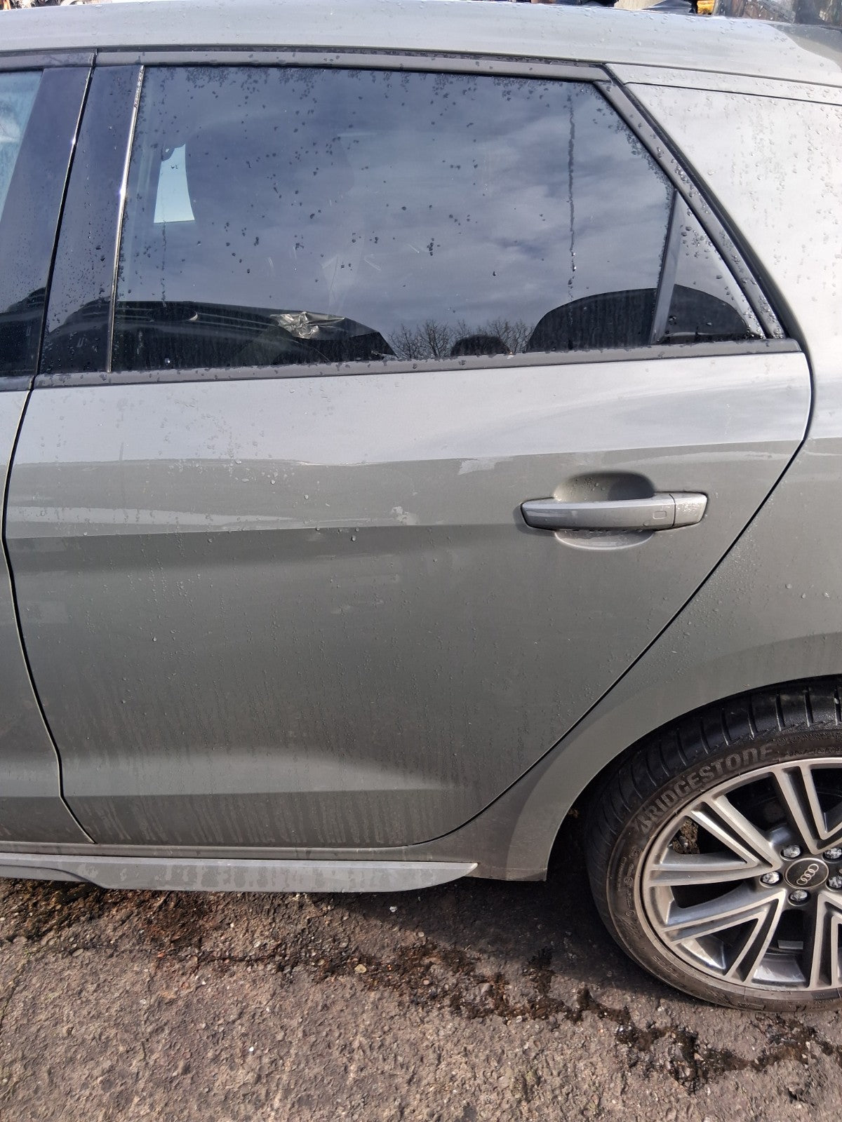 2024 AUDI A1 S LINE MK2 GB NSR PASSENGER SIDE REAR BARE DOOR CHRONOS GREY LX7G