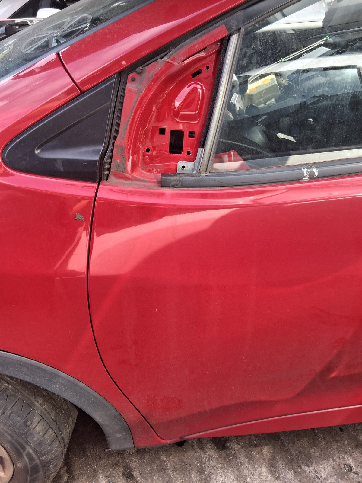 2016 HONDA CIVIC MK9 HATCHBACK NSF PASSENGER SIDE FRONT LEFT BARE DOOR RED R81