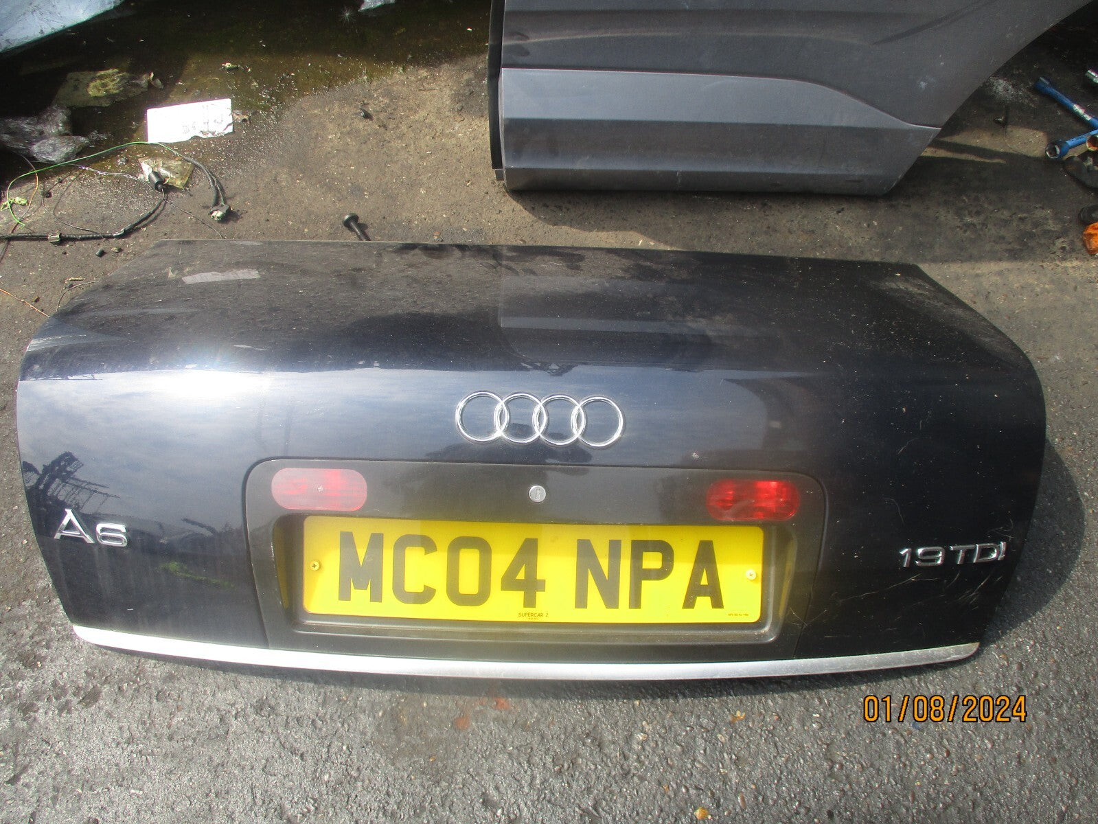 2004 AUDI A6 C5 SALOON REAR COMPLETE TAILGATE BOOTLID BLUE