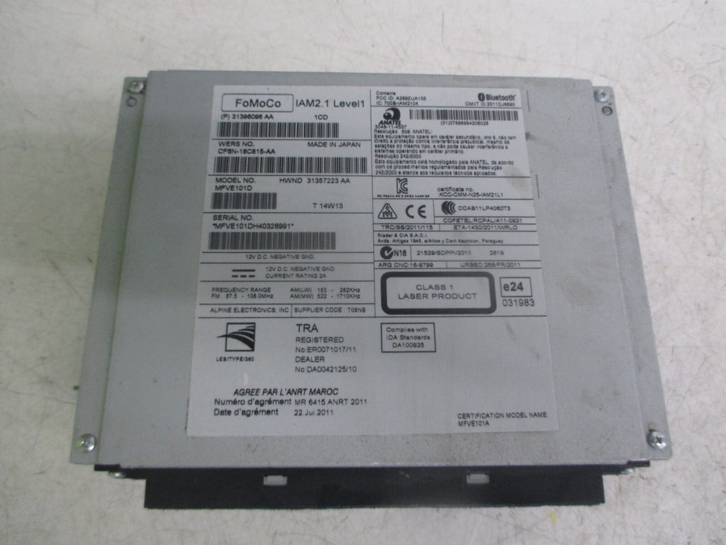 VOLVO V40 2014 RADIO STEREO CD PLAYER HEAD UNIT 31396096