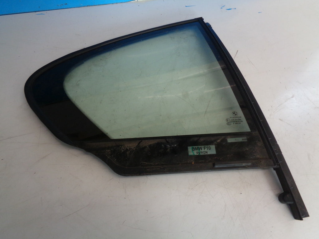 BMW 5 SERIES 2012 F11 OSR DRIVER SIDE REAR QUARTER WINDOW GLASS E643R01582
