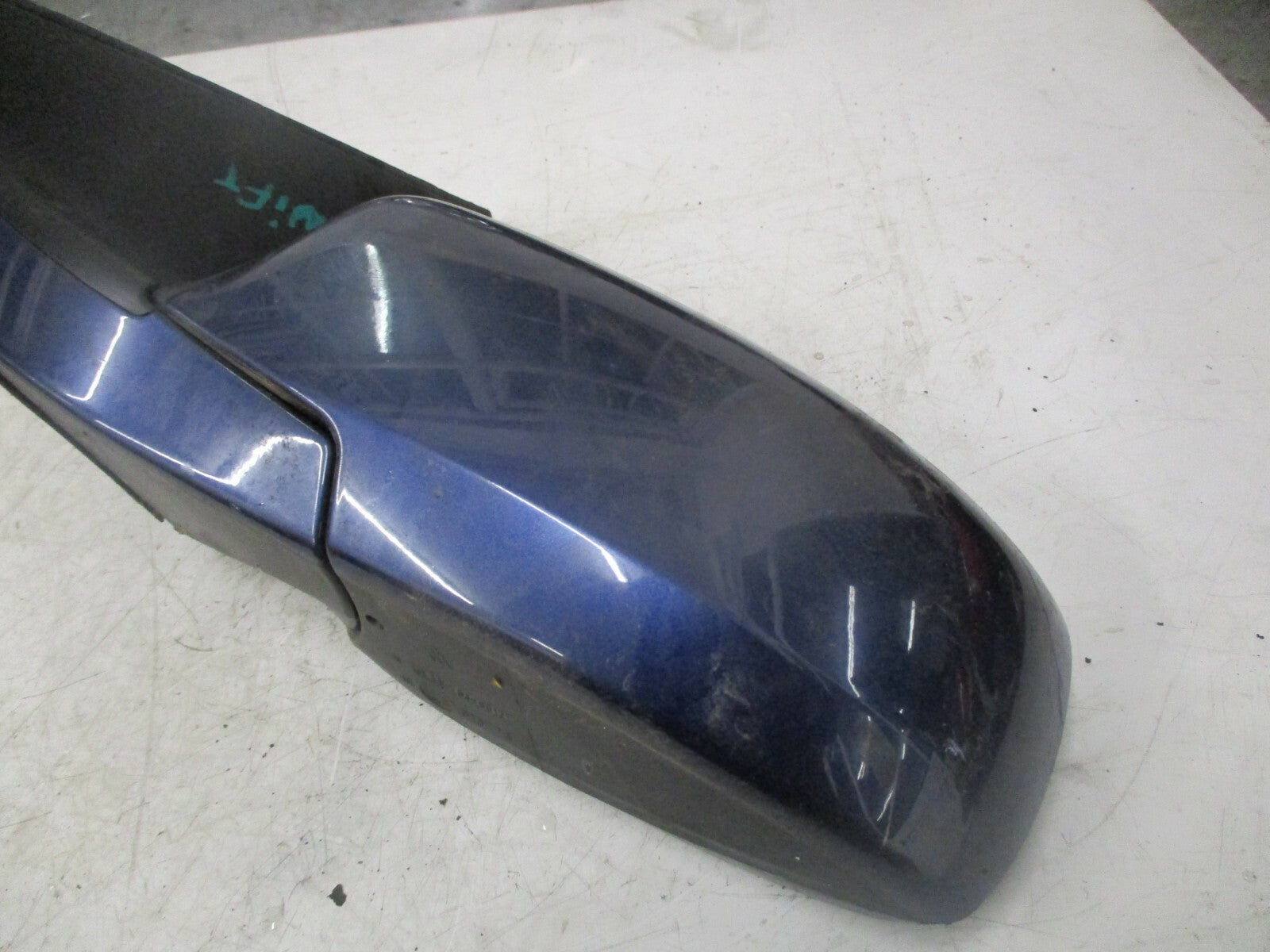 SUZUKI SWIFT MK2 2007 NS PASSENGER SIDE ELECTRIC DOOR WING MIRROR BLUE 8470262J2