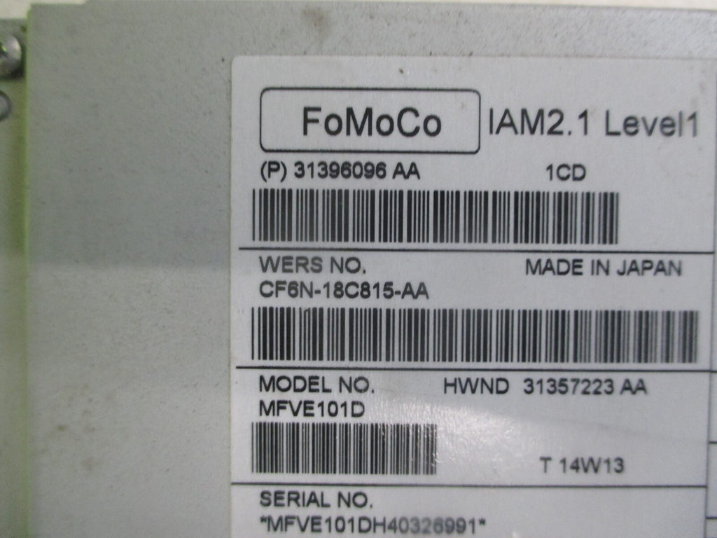 VOLVO V40 2014 RADIO STEREO CD PLAYER HEAD UNIT 31396096
