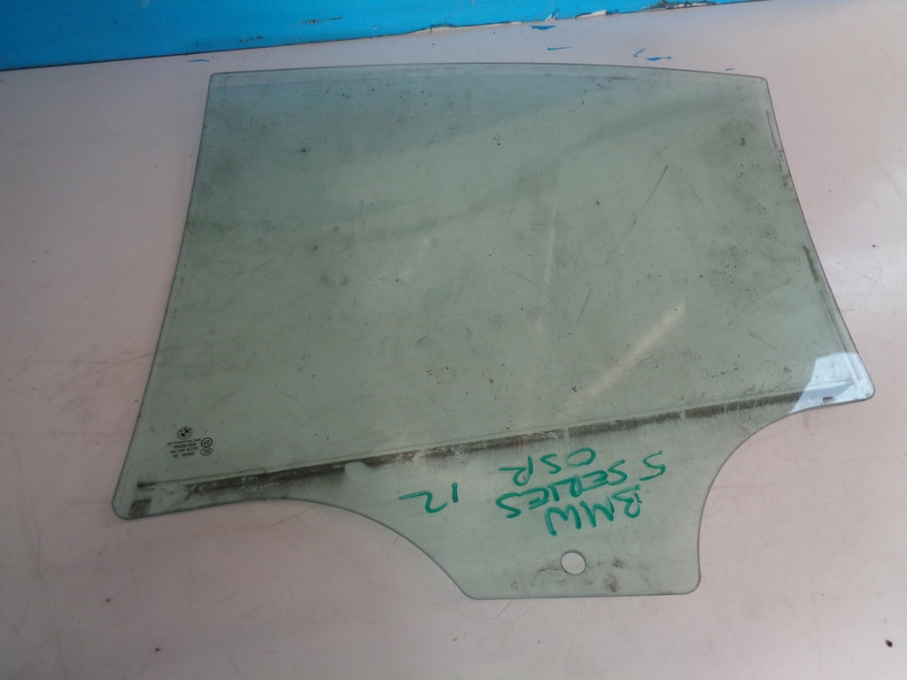 BMW 5 SERIES 2012 F11 OSR DRIVER SIDE REAR DOOR WINDOW GLASS E643R00049
