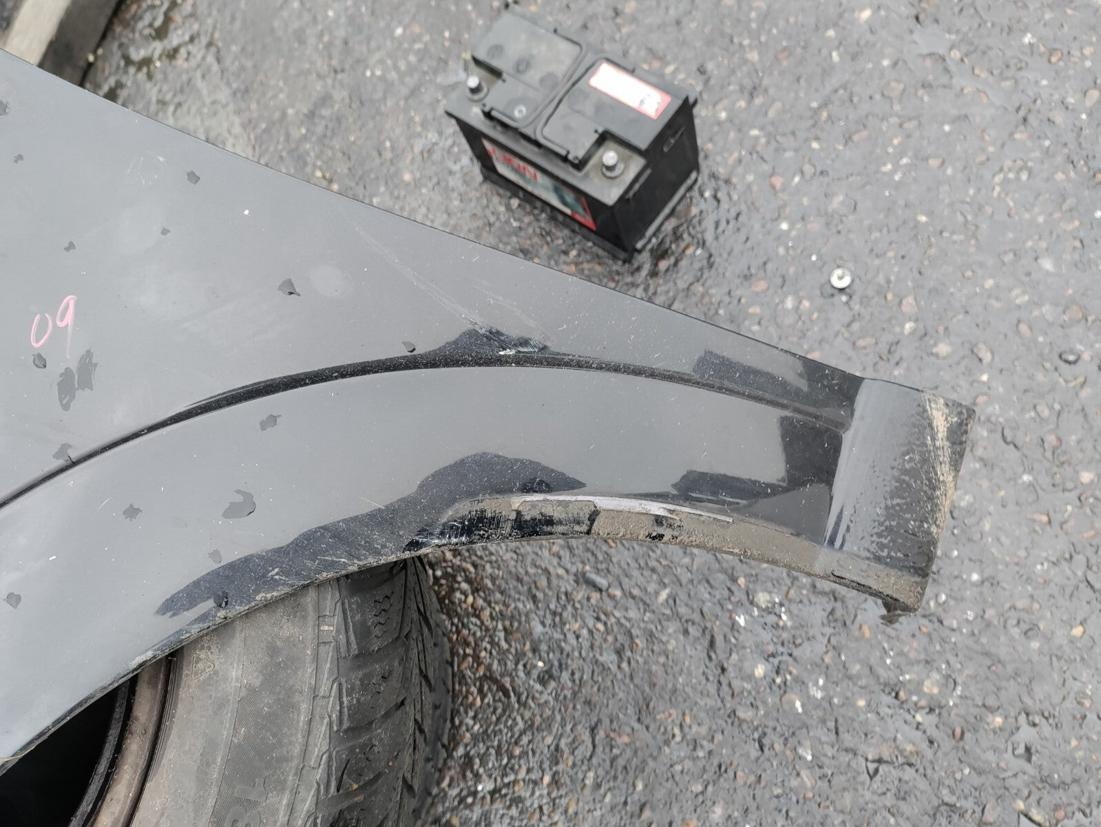 2009 VAUXHALL MERIVA A NSF PASSENGER SIDE FRONT WING PANEL BLACK