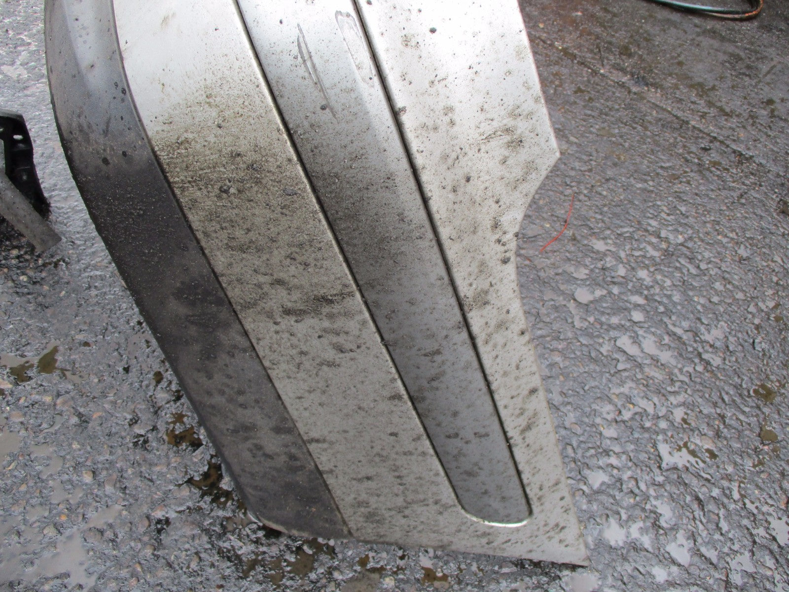 MERCEDES CLK C208 1997 COMPLETE REAR BACK PLASTIC BUMPER SILVER
