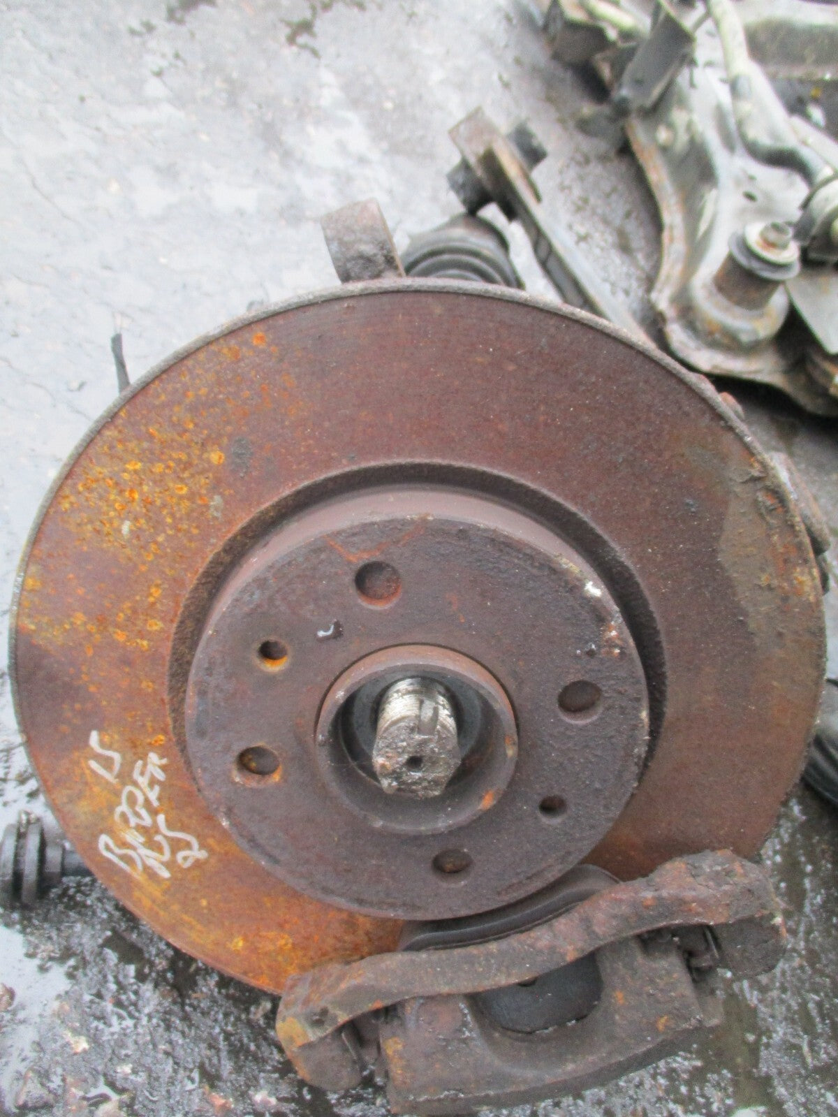 2015 PEUGEOT BIPPER 1.3 DIESEL NSF PASSENGER SIDE HUB, DRIVE SHAFT & WISH BONE