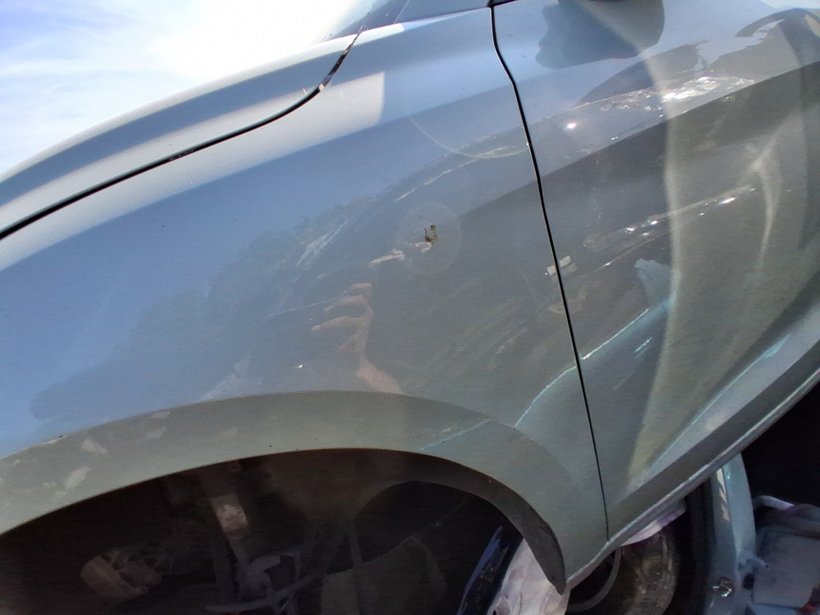 2023 AUDI A1 GB MK2 HATCH NSF PASSENGER FRONT WING PANEL DEW SILVER MET LX7E