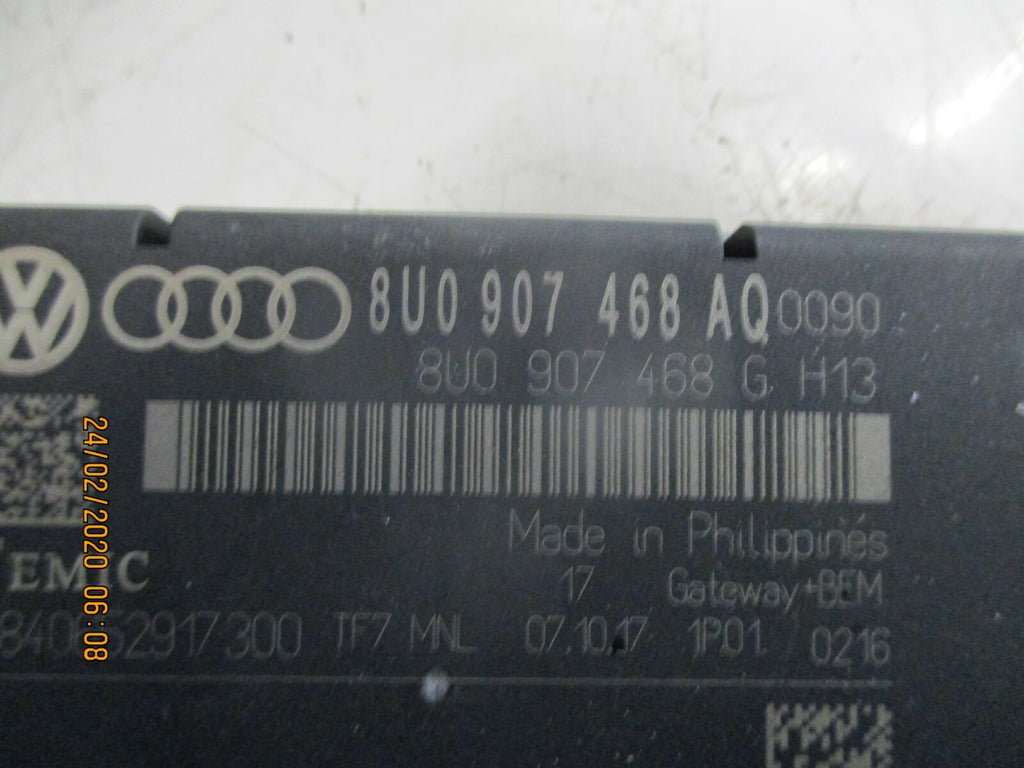 AUDI A1 MK1 8X 2017 GATEWAY ECU CONTROL MODULE INTERFACE UNIT 8U0907468AQ