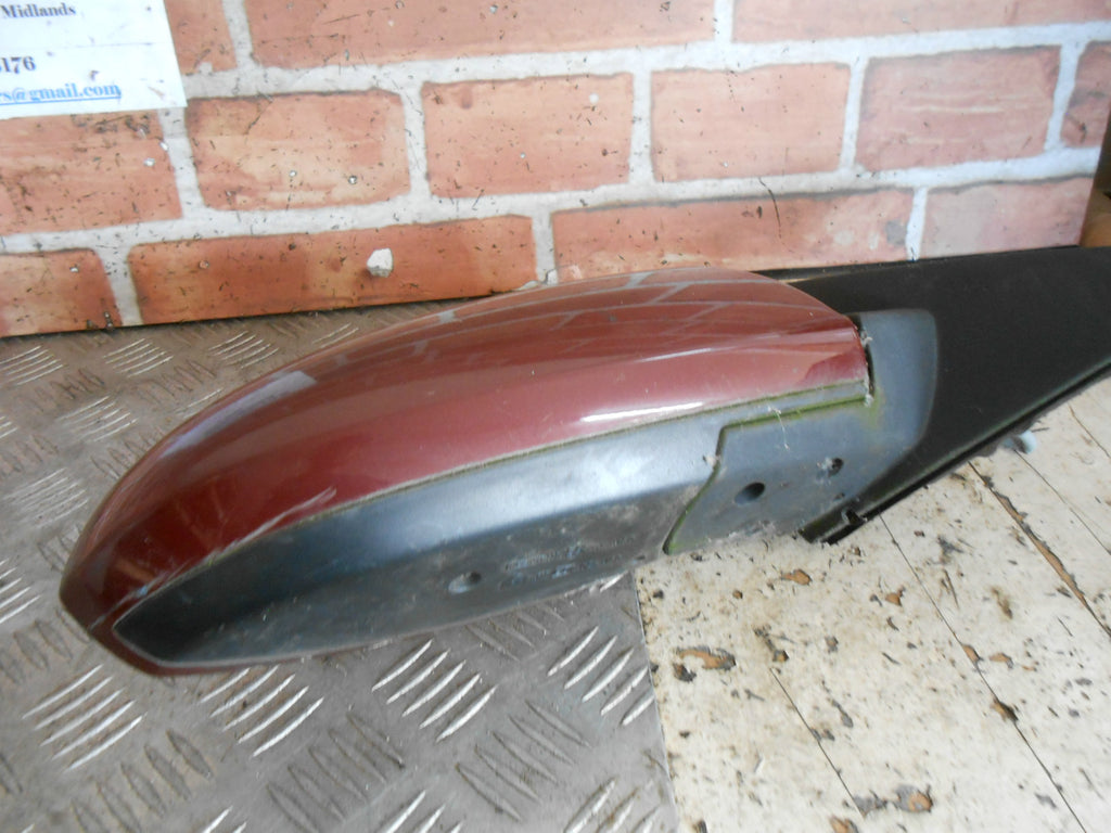 NISSAN PRIMERA P12 2004 OS DRIVER ELECTRIC DOOR WING MIRROR 96301-AU311 BURGUNDY