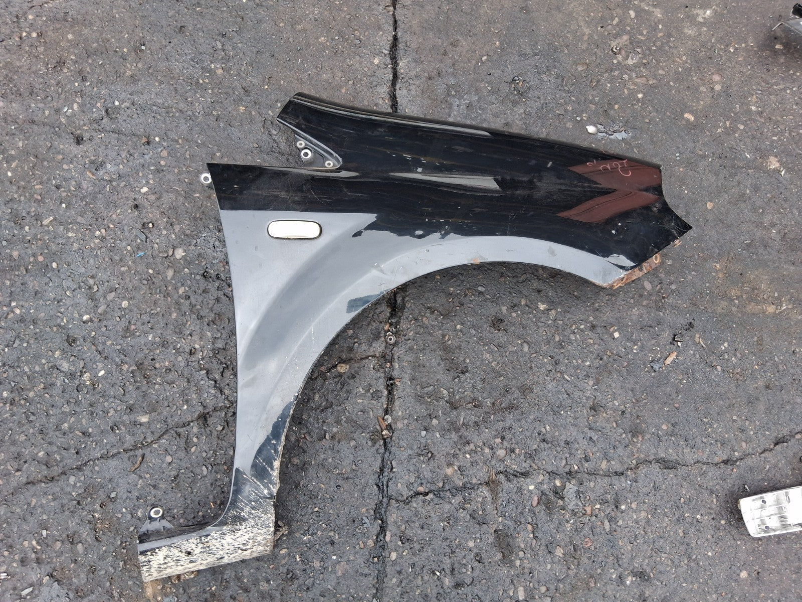 2007 FIAT PUNTO MK3 OSF DRIVER SIDE FRONT WING PANEL BLACK