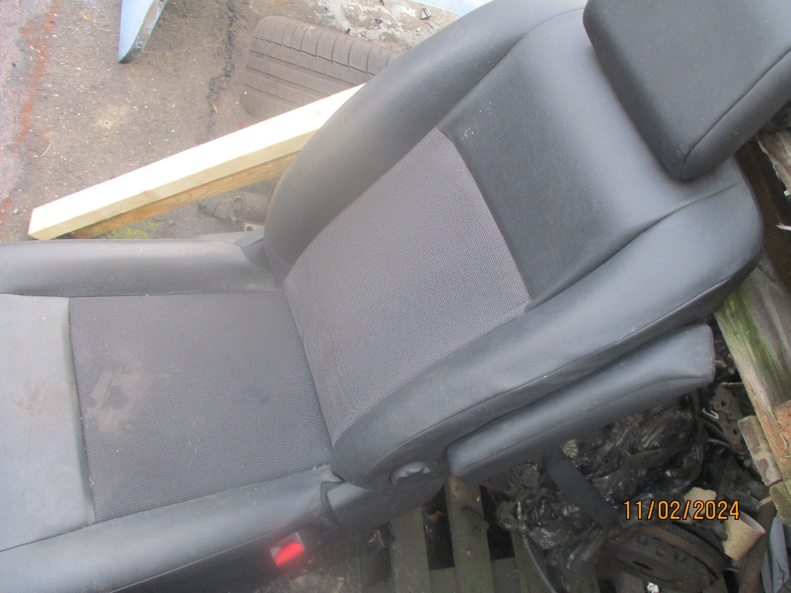 VAUXHALL VIVARO MK3 2021 OSF DRIVER SIDE FRONT COMPLETE SEAT HALF LEATHER