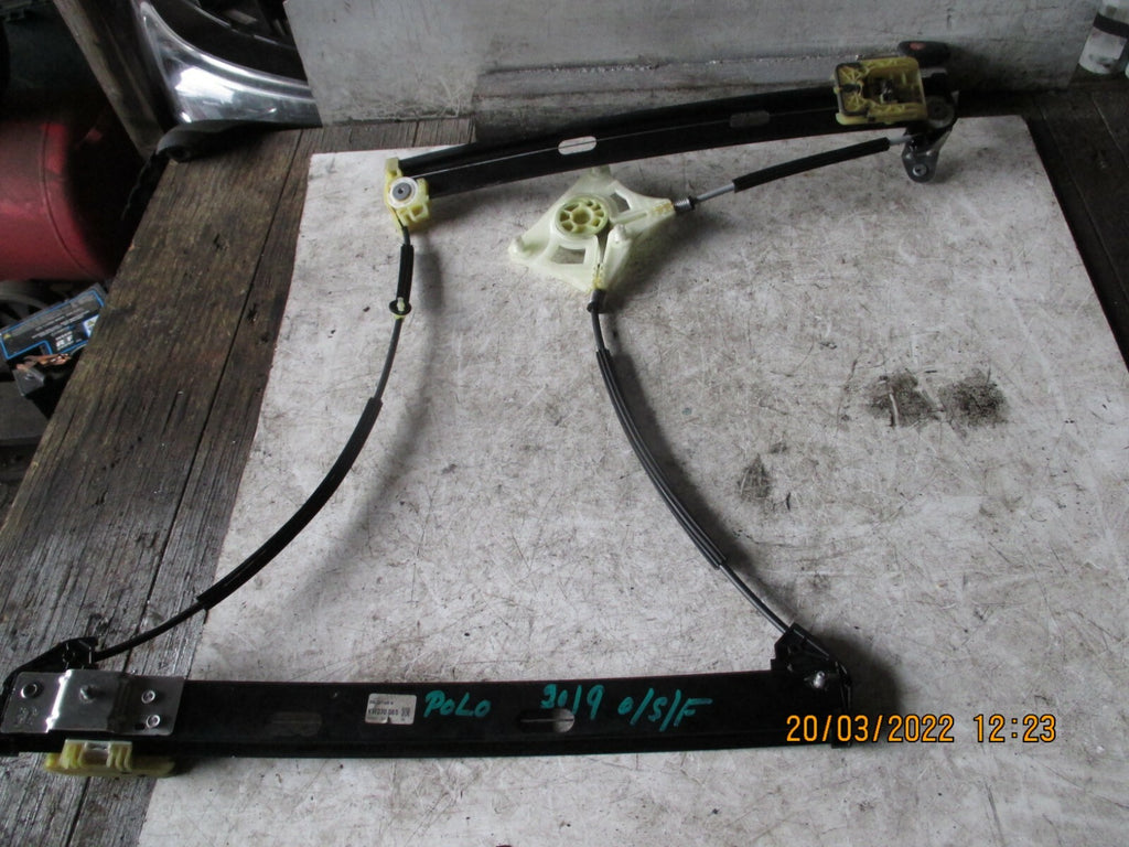 VOLKSWAGEN POLO 2019 MK6 AW OSF FRONT DRIVER SIDE WINDOW REGULATOR 2G4837462