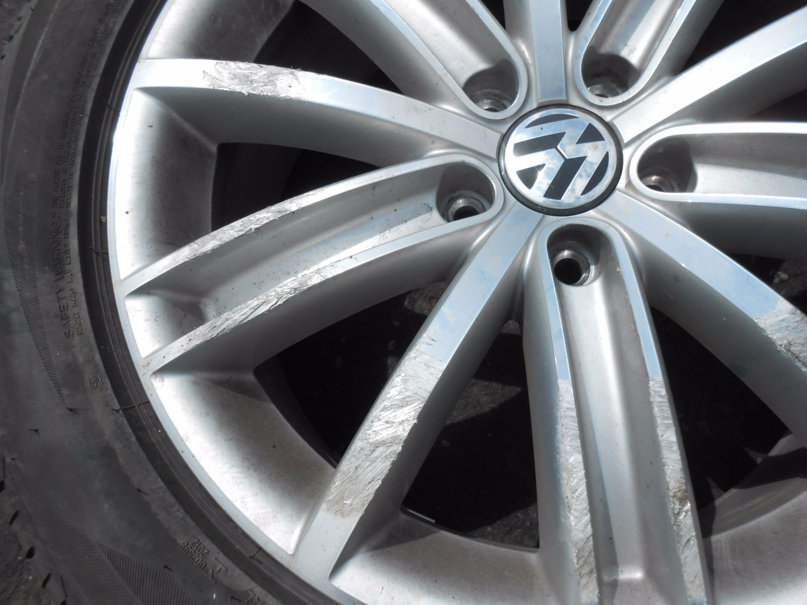 #1 VOLKSWAGEN VW TIGUAN 5N MK1 2016 NEW YORK ALUMINIUM ALLOY WHEEL TYRE 18 INCH