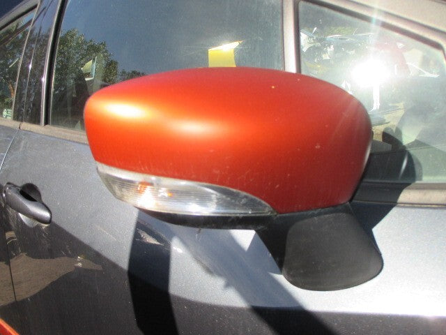 2018 NISSAN MICRA K14 OSF DRIVER SIDE MANUAL FOLD WING MIRROR ORANGE