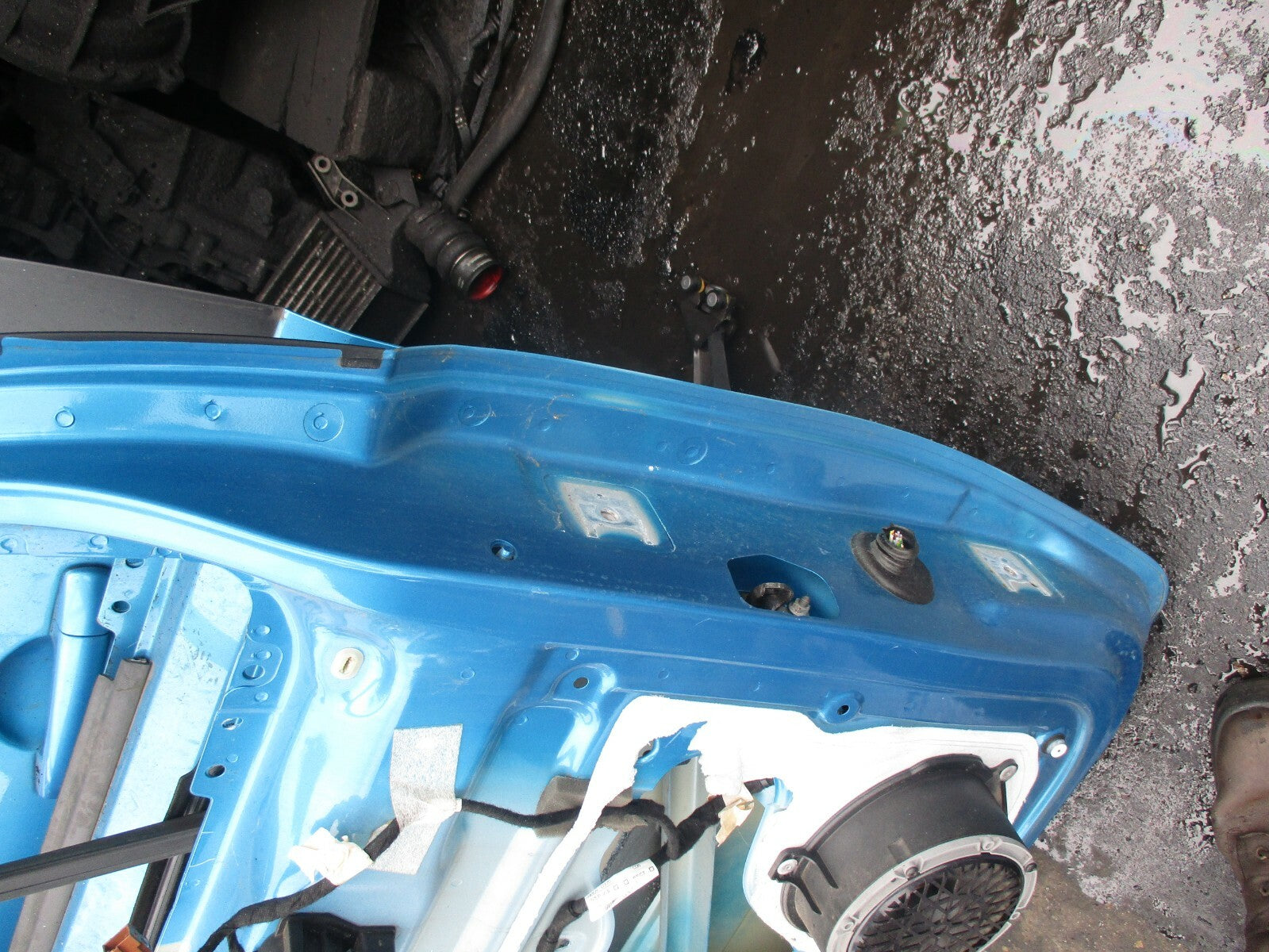 CITROEN BERLINGO MK2 NSF PASSENGER SIDE FRONT BARE DOOR BLUE