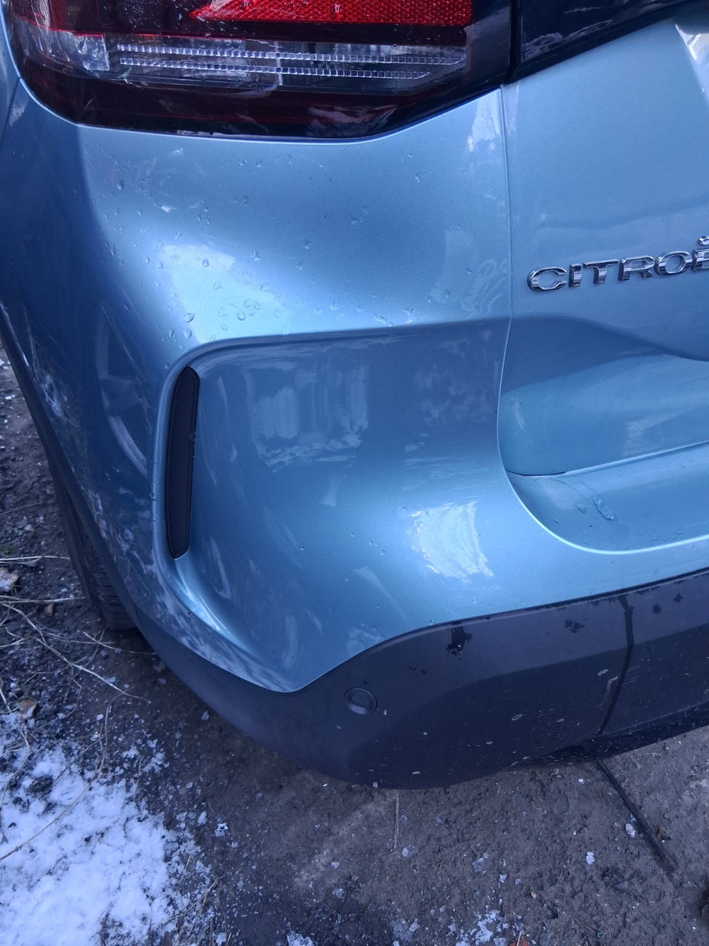 2023 CITROEN C4 MK3 REAR COMPLETE BUMPER WITH PDC SENSORS OLBIA BLUE EQN