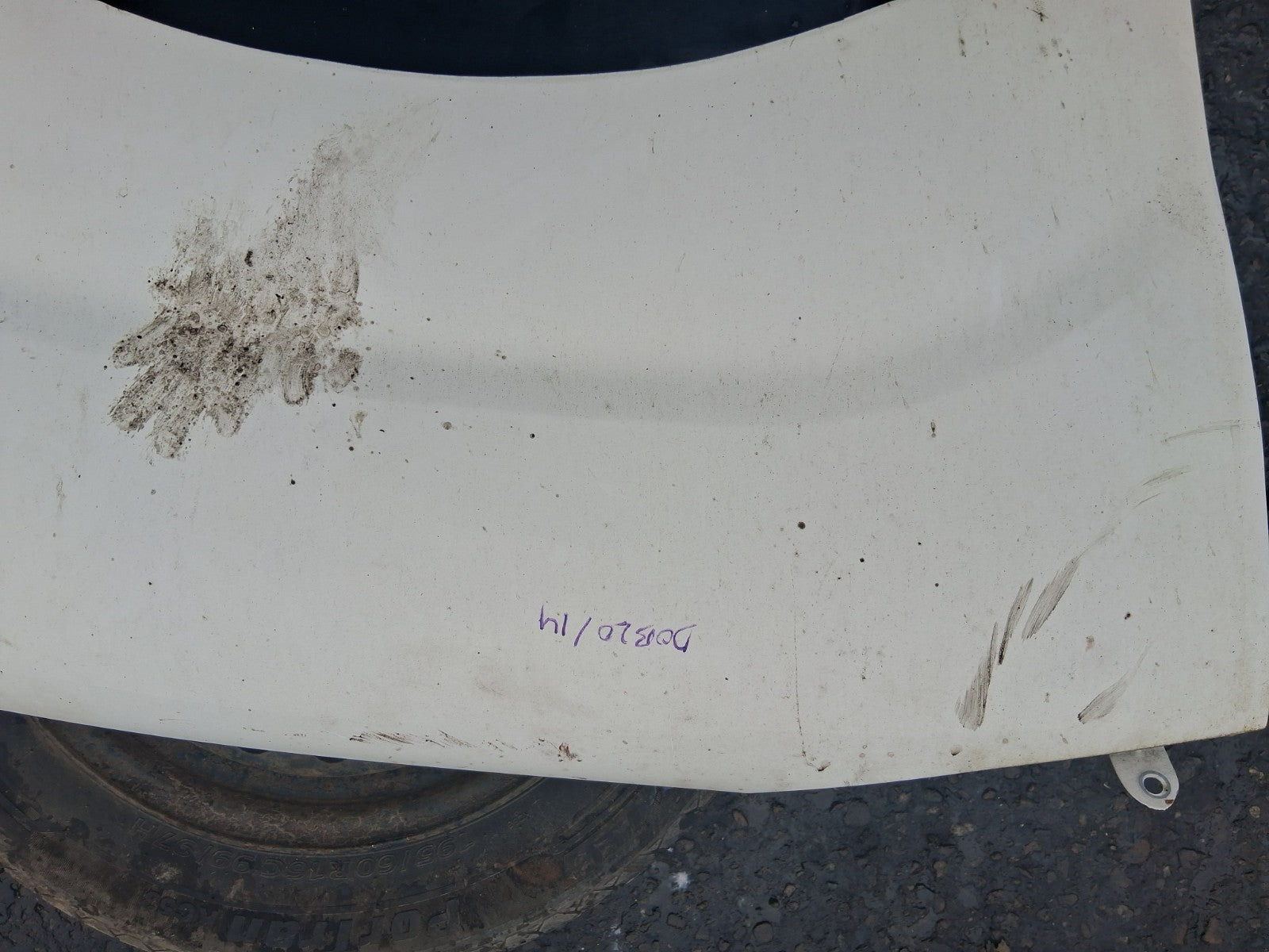 2013 FIAT DOBLO MK2 OS DRIVER SIDE FRONT RIGHT WING PANEL WHITE