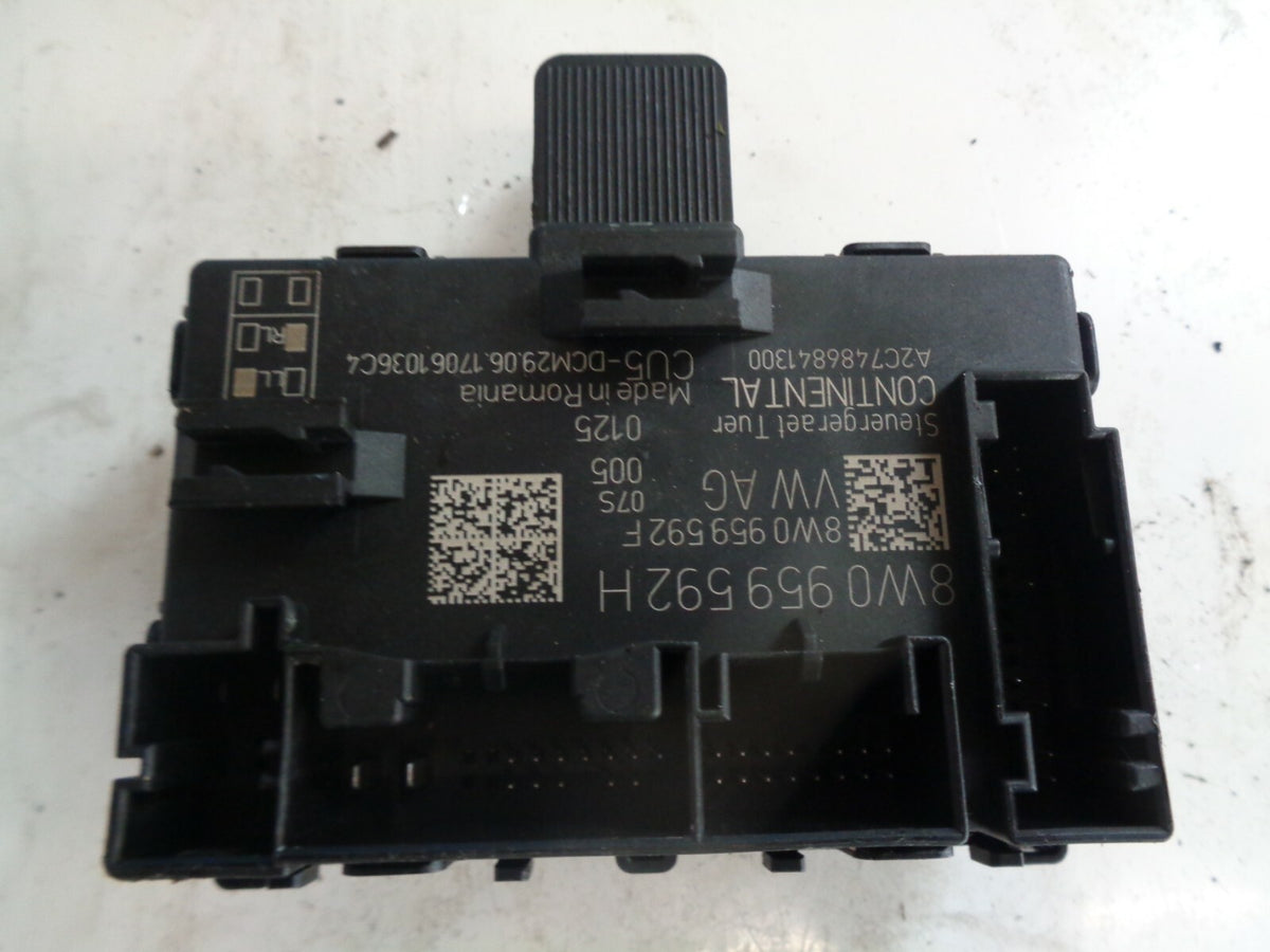 AUDI A5 2017 MK2 8W6 5 DOOR NSF PASSENGER FRONT DOOR MODULE 8W0959592