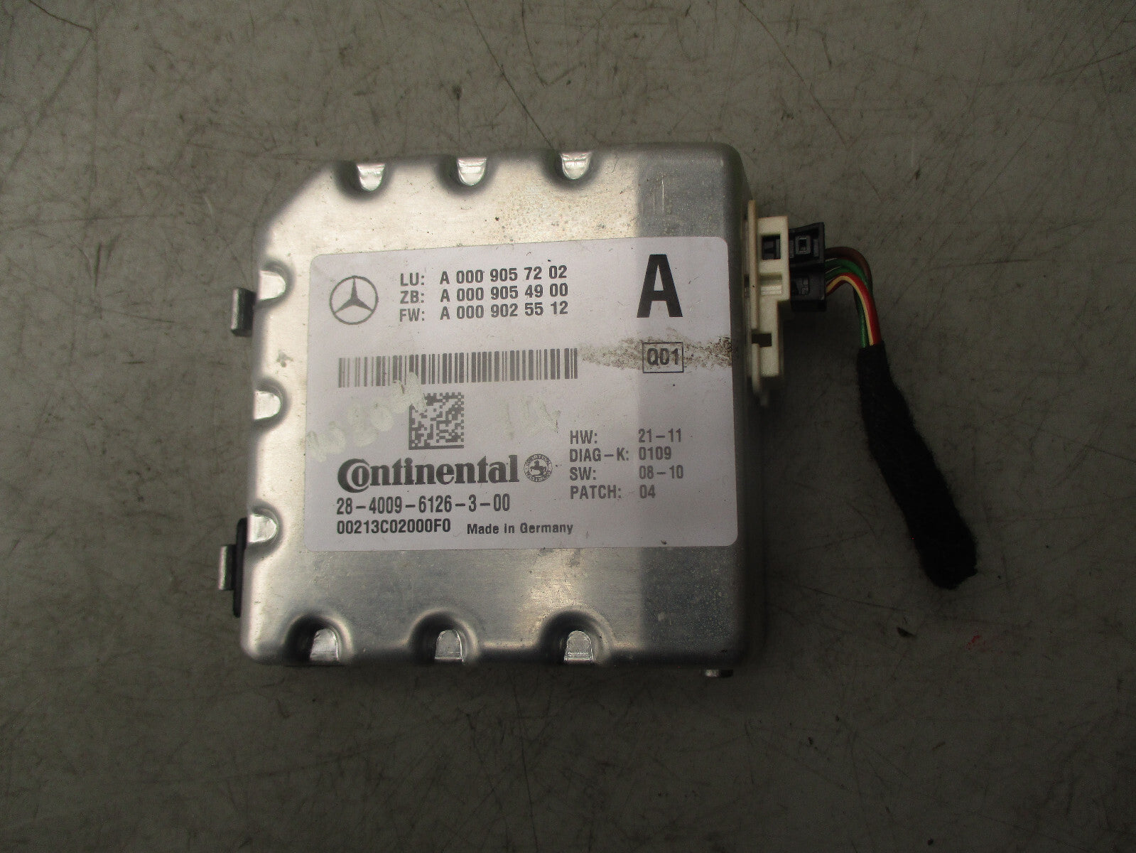 2014 MERCEDES C CLASS W204 WINDSCREEN CAMERA CONTROL MODULE UNIT ECU A0009057202