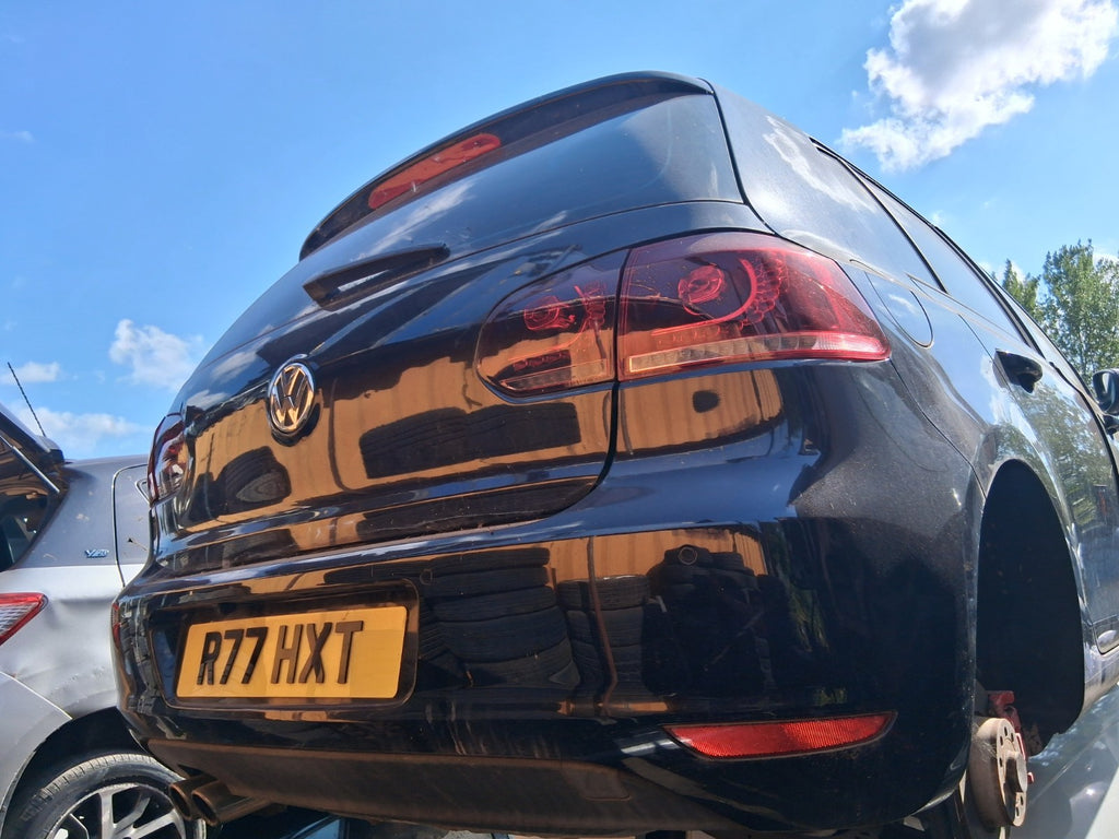 2012 VW VOLKSWAGEN GOLF MK6 NSR PASSENGER SIDE REAR COMPLETE DOOR BLACK LC9X