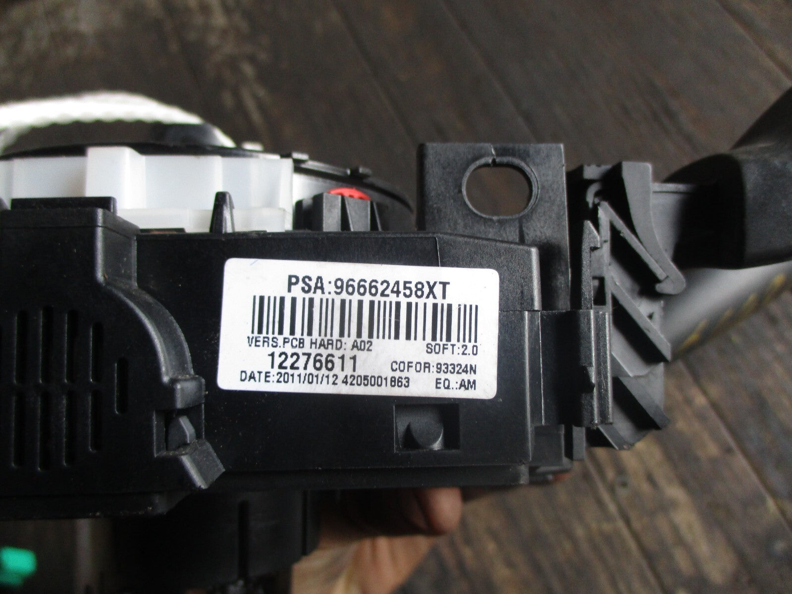 RENAULT CLIO MK4 2014 WIPER INDICATOR STALK SWITCH SQUIB 255675887R
