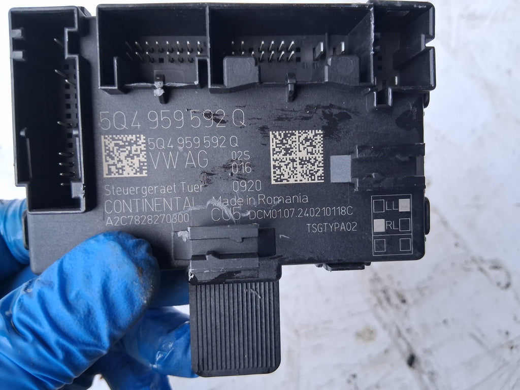 2024 AUDI A1 S LINE MK2 NSF PASSENGER SIDE FRONT DOOR CONTROL MODULE 5Q4959592Q