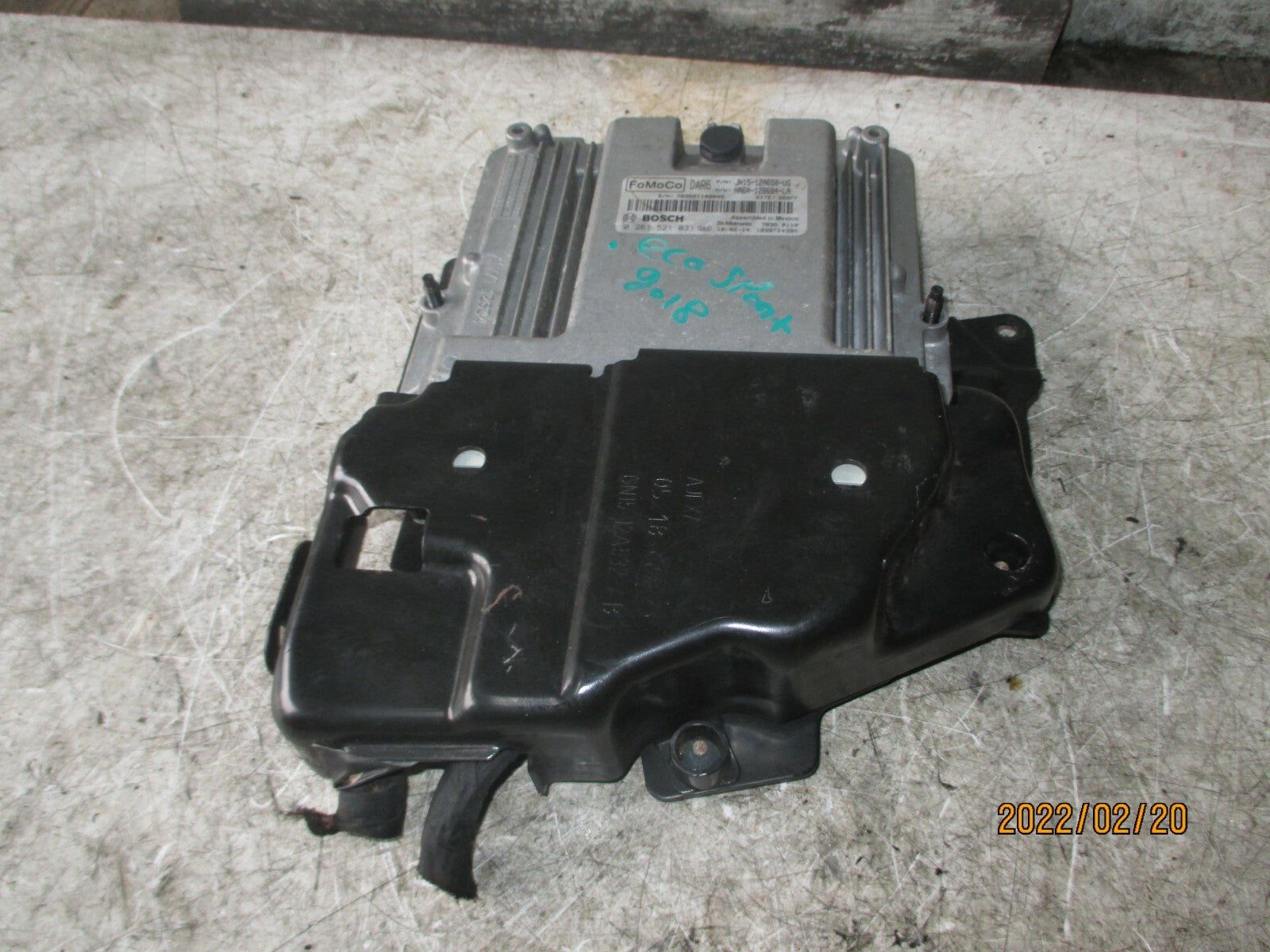 FORD ECOSPORT 2018 1.0 PETROL ECOBOOST ENGINE CONTROL MODULE ECU JN1512A650UG