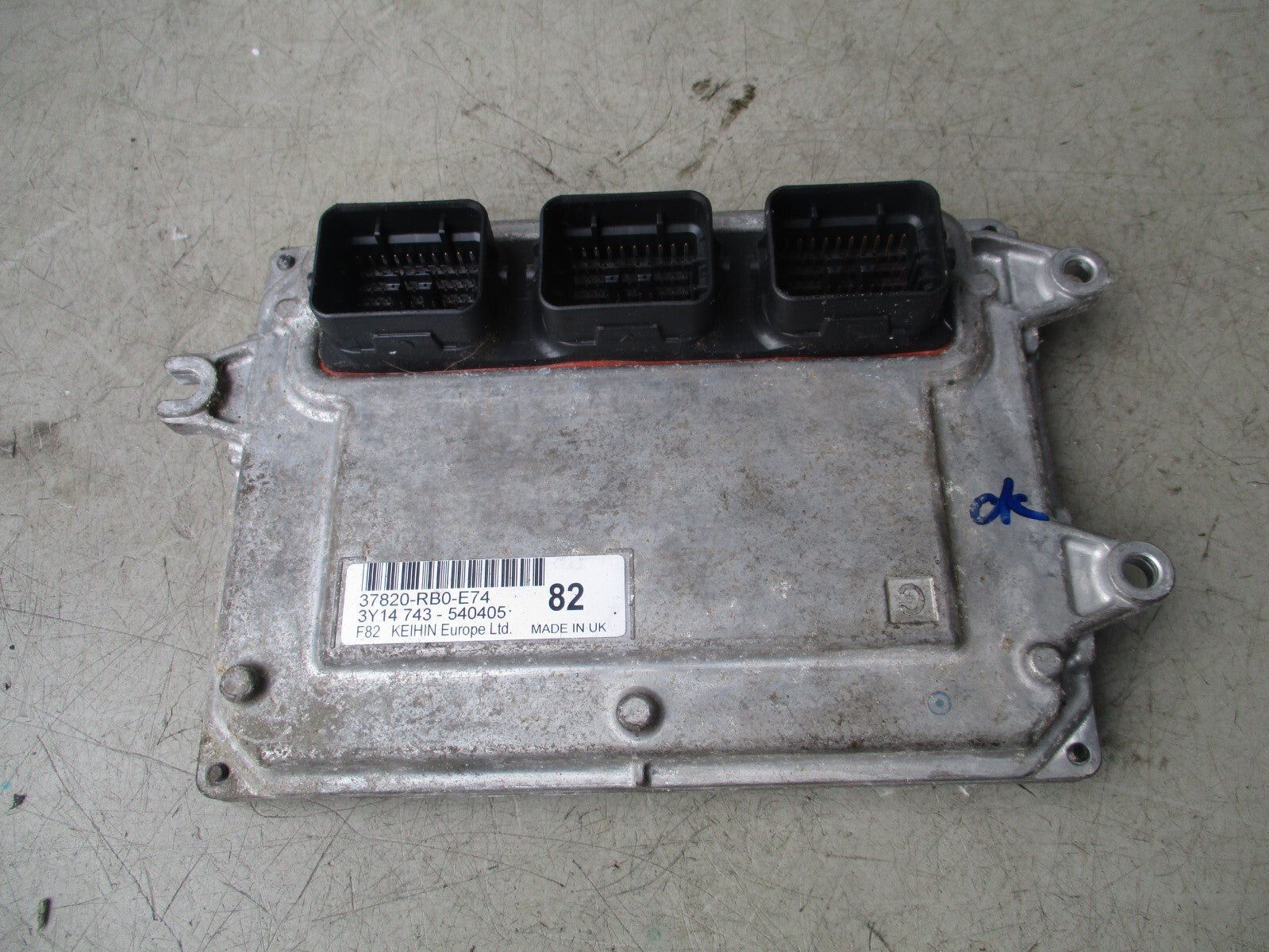 HONDA JAZZ MK3 2010 1.3 PETROL ECU ENGINE CONTROL MODULE 37820RB0E74