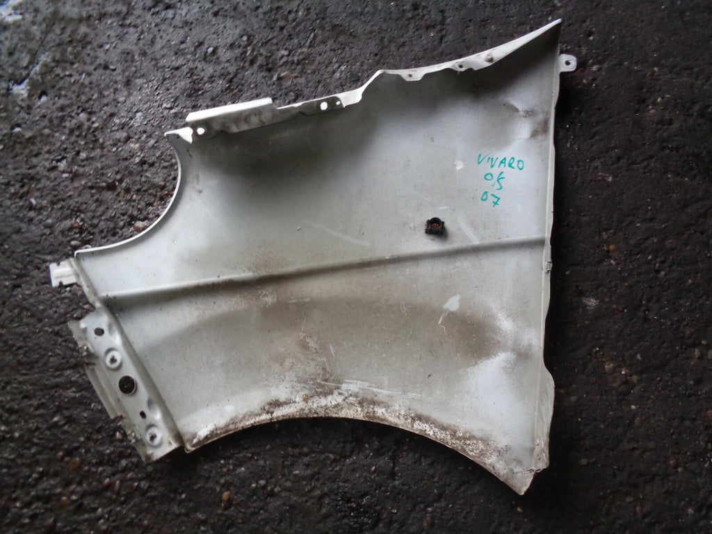VAUXHALL VIVARO RENAULT TRAFIC 2007 OS DRIVER SIDE WING PANEL WHITE