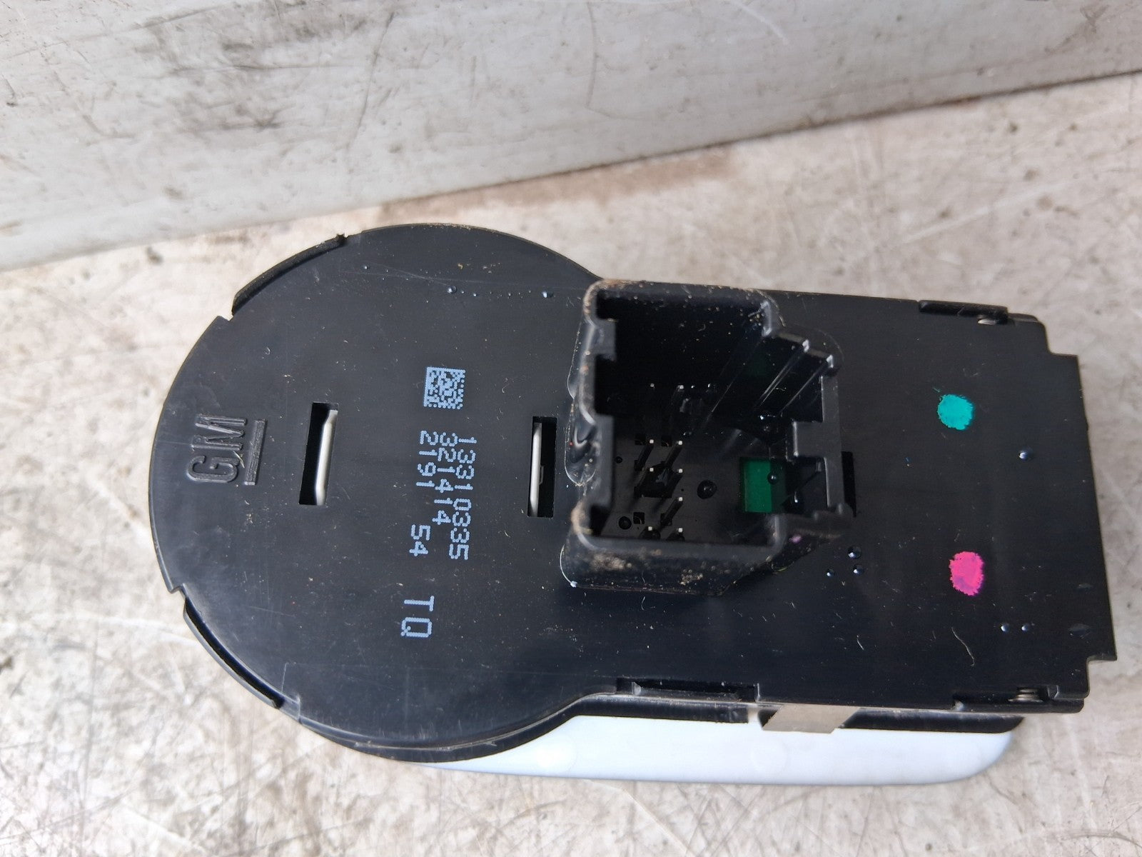 VAUXHALL CORSA D 2011 FRONT HEADLIGHT CONTROL SWITCH ADJUSTER  13310335