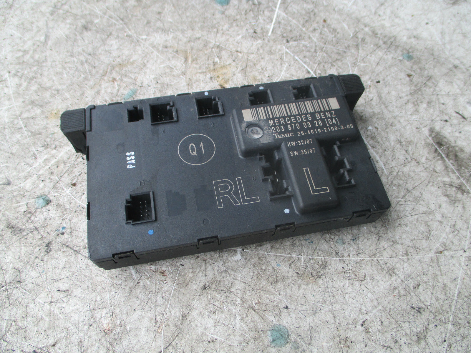 MERCEDES CLC CLASS W203 2010 3 DOOR NS PASSENGER DOOR CONTROL MODULE 2038700326
