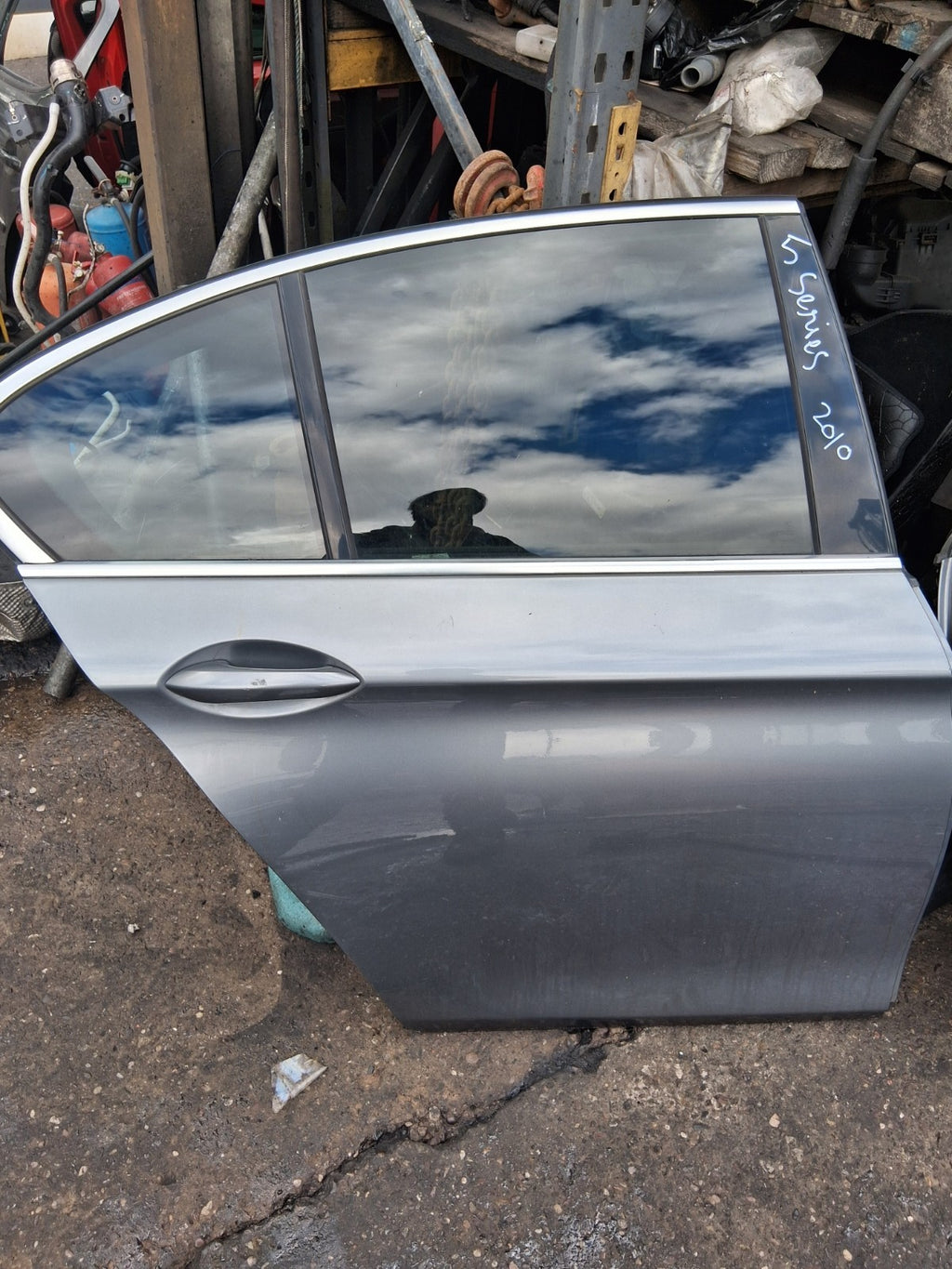 2010 BMW 5 SERIES F10 M SPORT OSR DRIVER SIDE REAR COMPLETE DOOR SPACE GREY A52