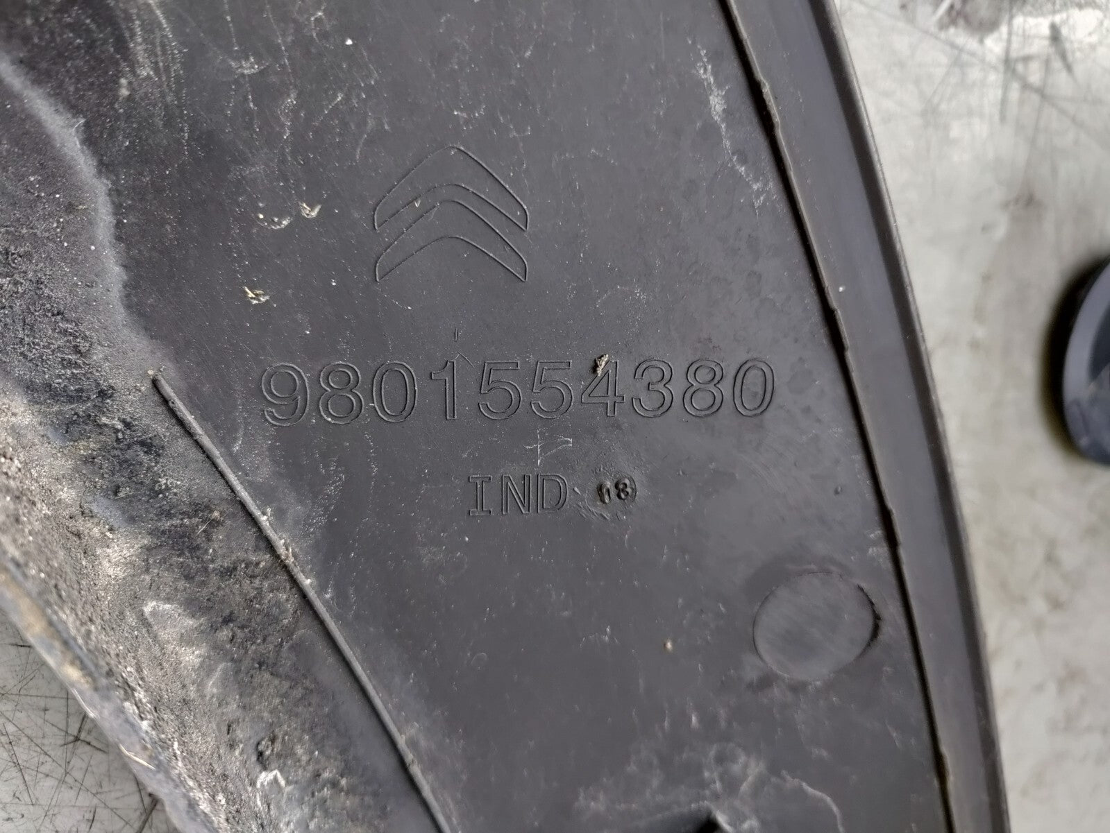 2019 CITROEN C4 CACTUS OSR DRIVER SIDE REAR WHEEL ARCH 9801554380