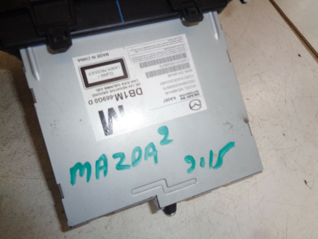 MAZDA 2 DJ MK3 2015 RADIO CD PLAYER HARD DRIVE DB1M669G0D