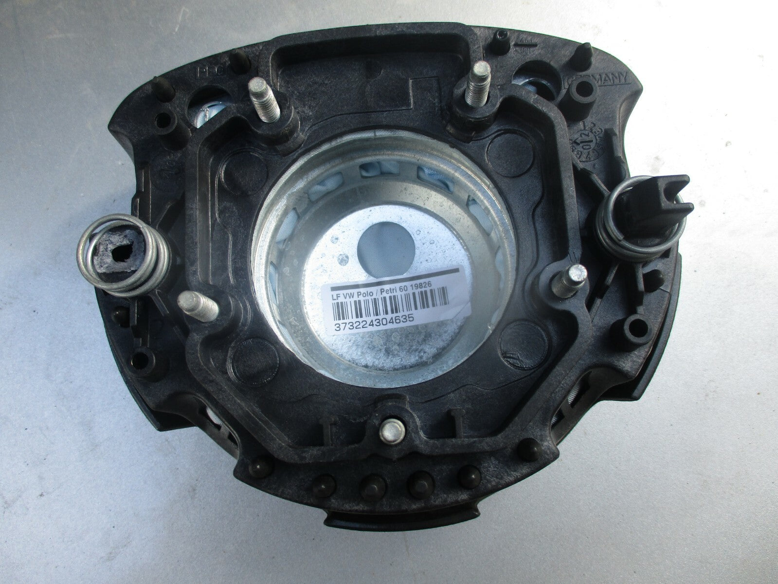 VW VOLKSWAGEN POLO DRIVERS STEERING WHEEL AIRBAG BLACK 1T0880201A