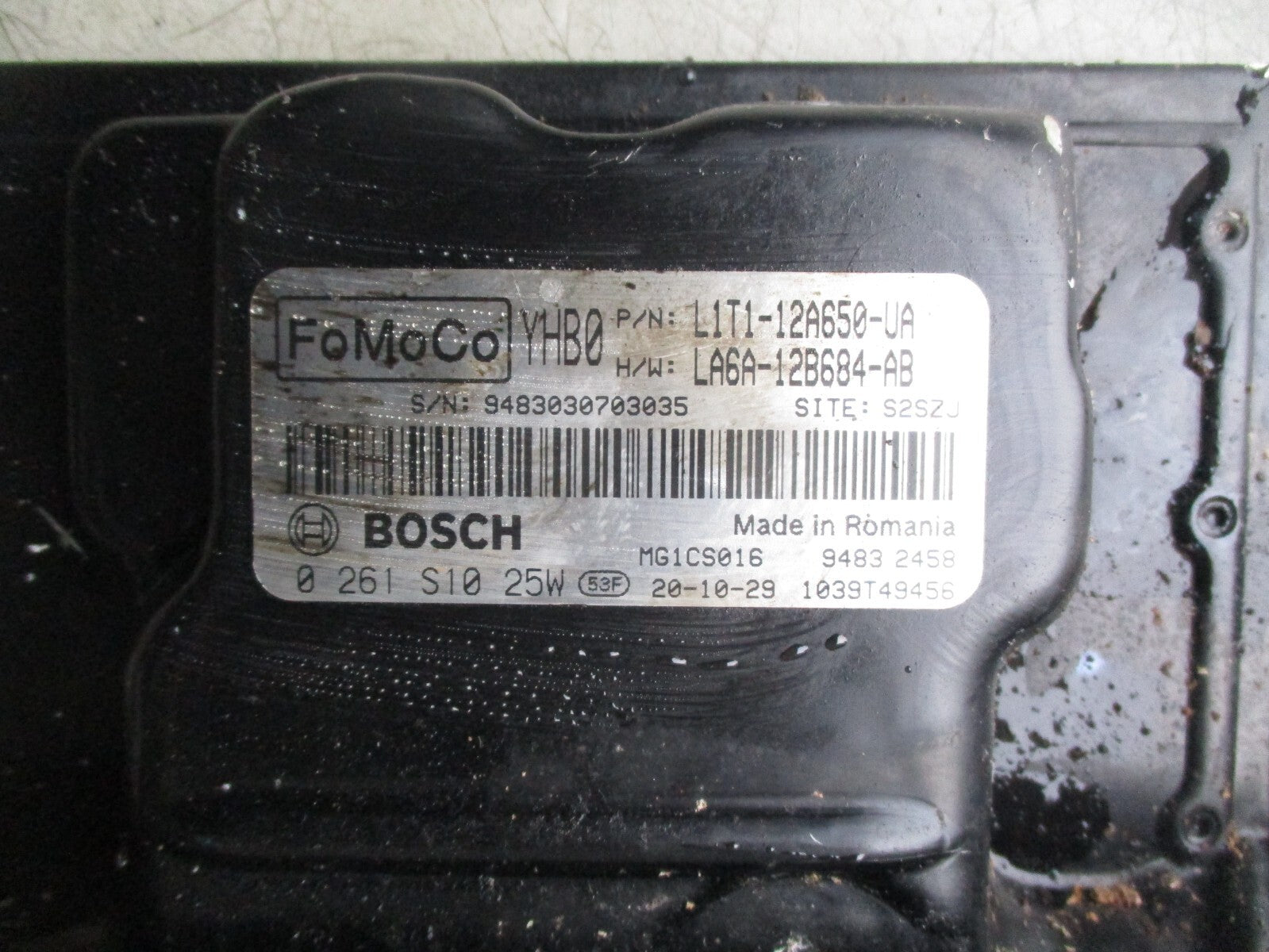 2021 FORD FIESTA MK8 1.0 PETROL ECOBOOST ECU ENGINE CONTROL MODULE L1T112A650UA
